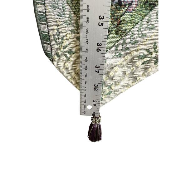 Wall Tapestry Bell Ringer Floral Design Multicolored 40 inchesbb - Picture 3 of 4